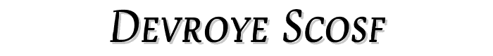 Devroye SCOSF font